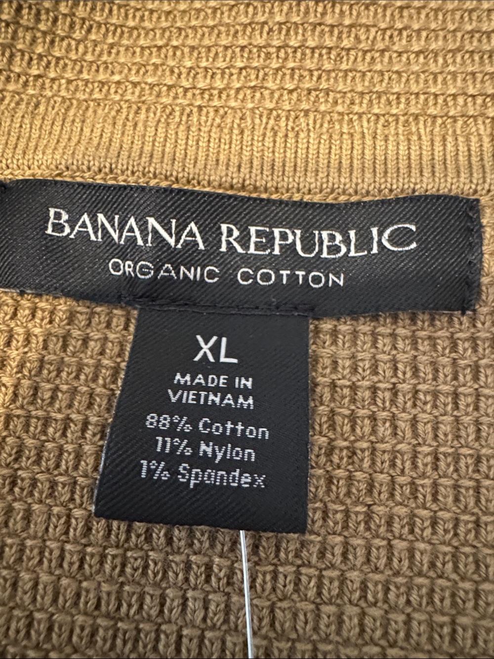 Banana Republic Milanetto Sweater Blazer XL NWT Whiskey Brown Organic Cotton - Picture 10 of 11